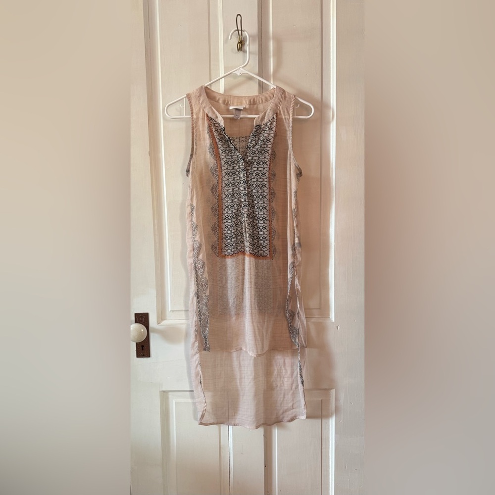 Knox Rose Cream and Black Swim Coverup